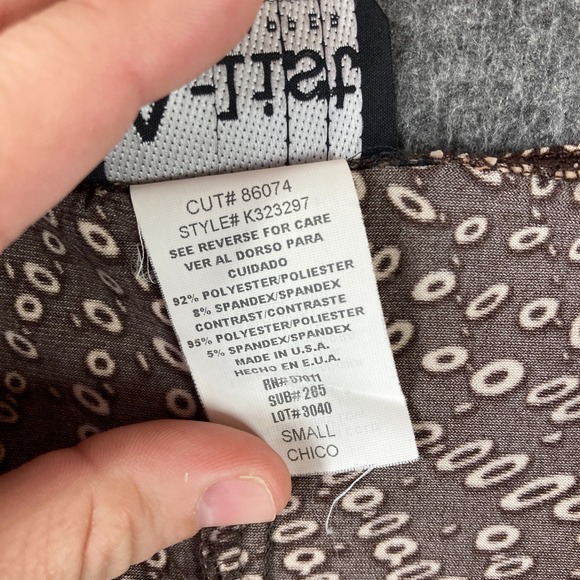 Y2K A-List Babydoll Dress Womens Small S Brown Geometric Print - Picture 3 of 8